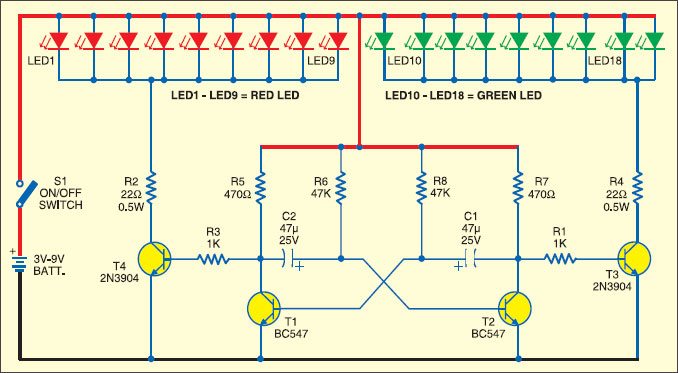 Christmas Lighs using LEDs