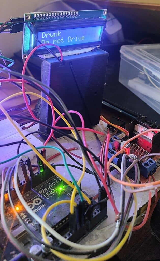 Alcohol Detection Car Using Arduino