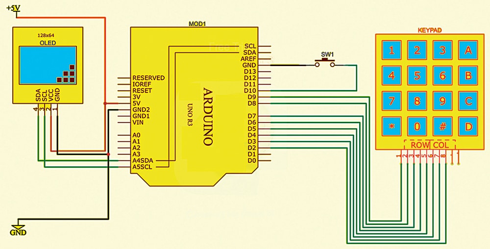 Dual-Mode Scientific Calculator Circuit