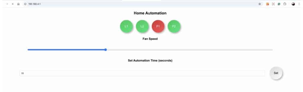 Home Automation System Project UI