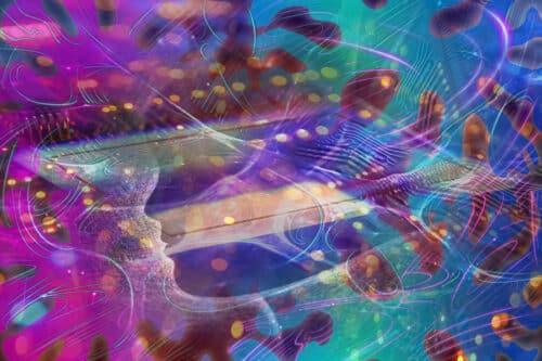 This image shows an artist’s interpretation of new optical processor for an edge device, developed by MIT researchers, that performs machine learning computations at the speed of light, classifying wireless signals in a matter of nanoseconds.
Credits:Credit: Sampson Wilcox, Research Laboratory of Electronics