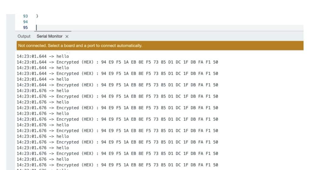 AES message encryption and decryption
