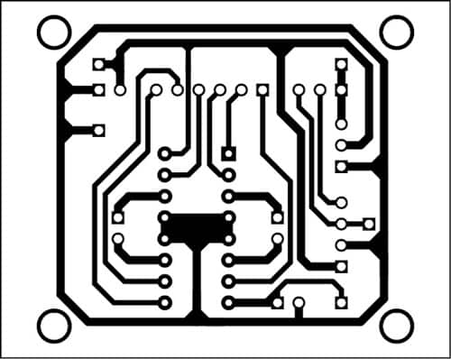 single side pcb of the soccer robot