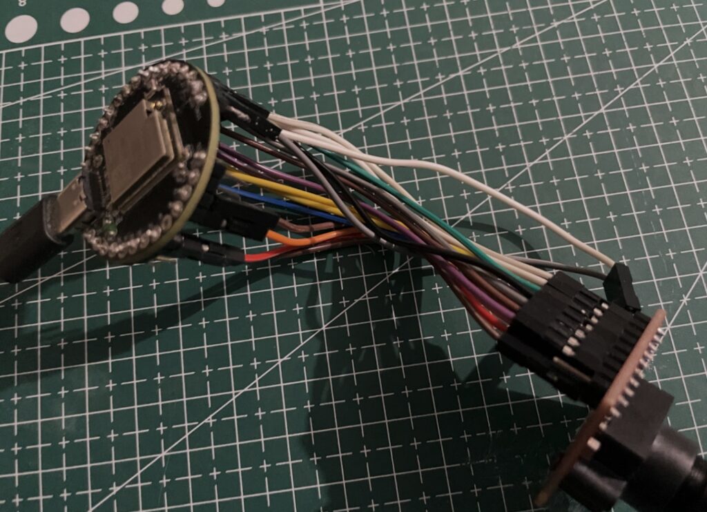 IndusBoard Coin and OV2640 camera module Connection
