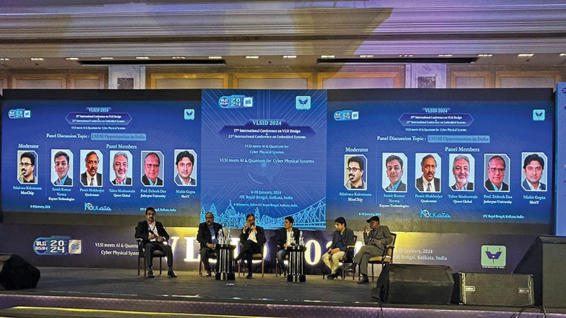 Taher Madraswala speaking at the recent VLSID conference held in Bengaluru