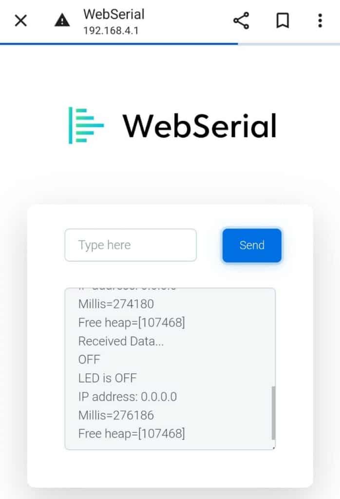 Control LEDs Using WebSerial