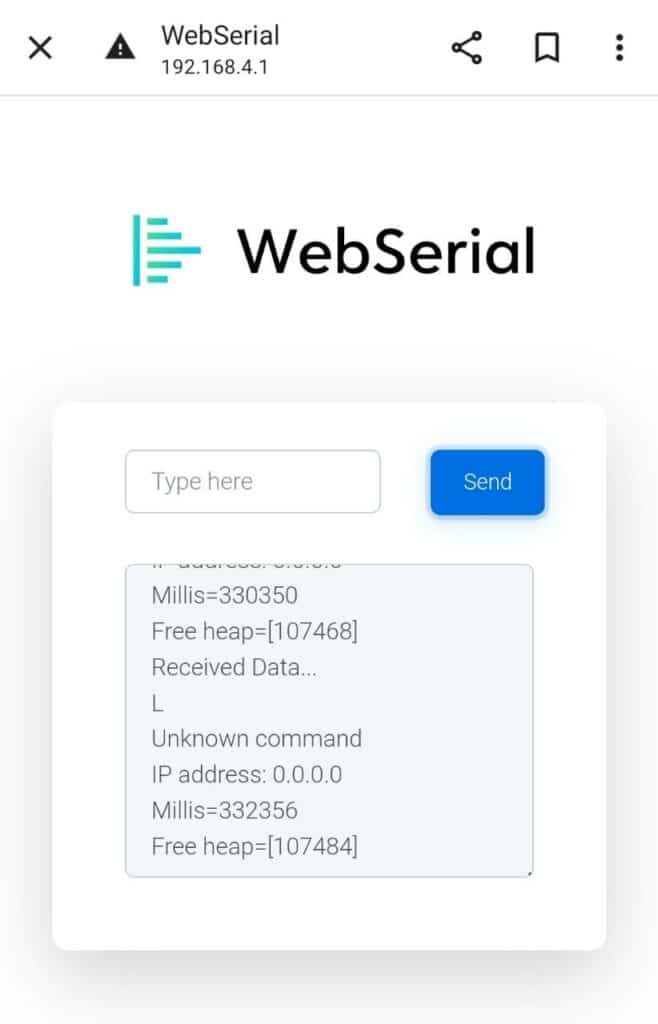 LED Controller Using WebSerial