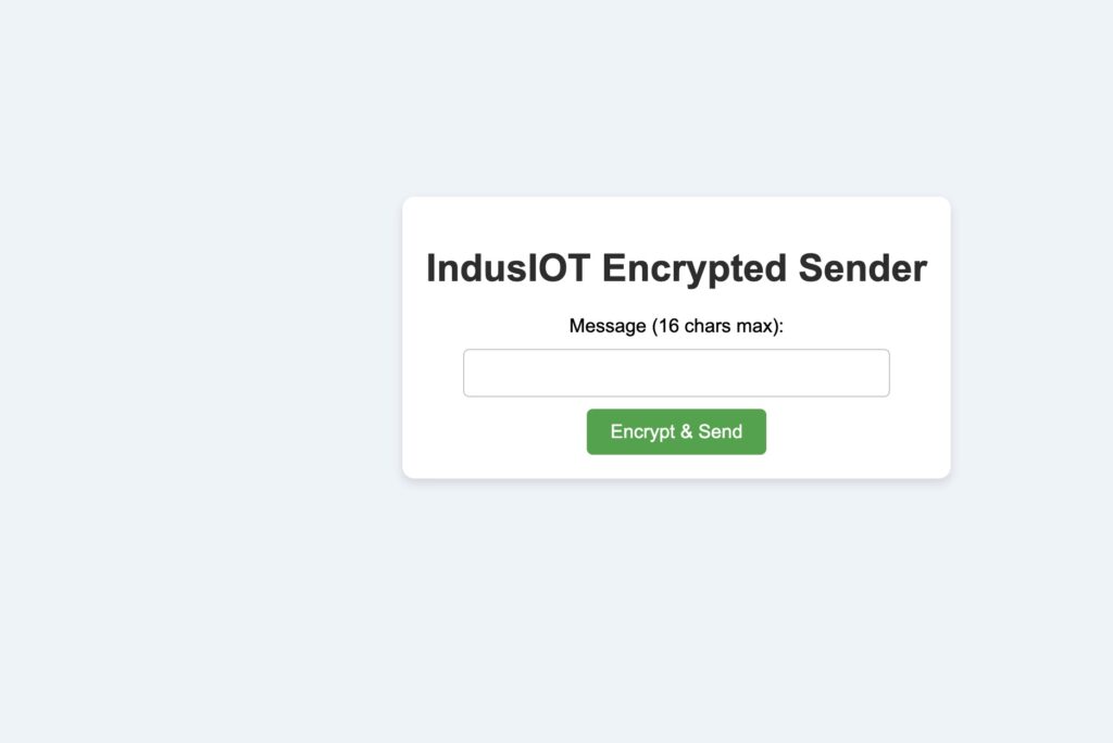Encrypted IoT Data Transmission