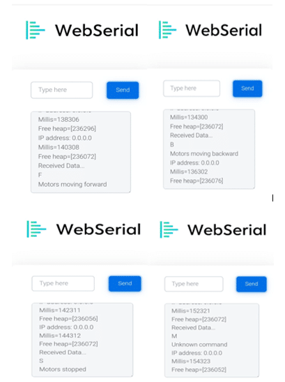 Motor Controller Using Webserial